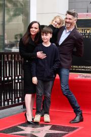 Christina Ricci Poses With Husband, 2 Kids on Hollywood Walk of Fame