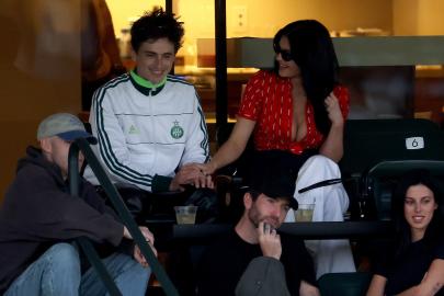Kylie Jenner and Timothee Chalamet Pack on PDA at Tennis Match