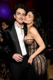 Kylie Jenner Cozies Up to Timothee Chalamet Inside Vanity Fair Party
