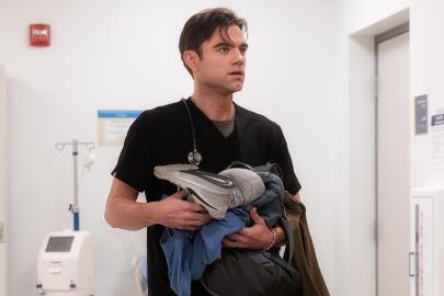 The Pitt's Patrick Ball Breaks Down Langdon's Shocking Addiction Reveal