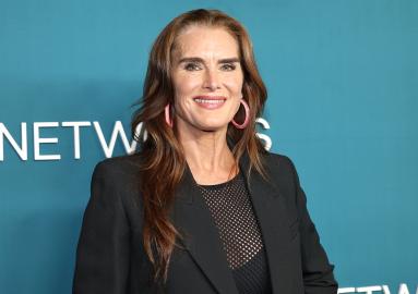Brooke Shields Shows Off Her Mile-Long Legs in Sparkly Micro Shorts