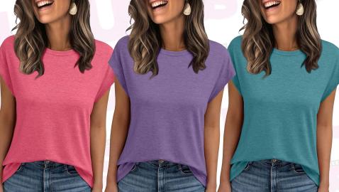 This Under-$10 Tee Is Flying Off Shelves for its 'Flattering' Cut