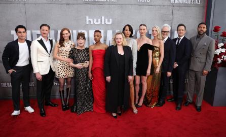 'Handmaid's Tale' Cast Stole Their Red Robes, Samira Wiley Jokes 'Burn Them'