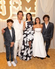 Matthew McConaughey and Camila Alves Coordinate With 3 Kids at Annual Outing