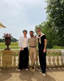 Brooklyn Beckham Notably Absent From Family Portraits Shared by His Dad