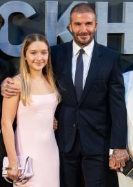See David Beckham's Daughter Harper, 13, Expertly Do His Makeup