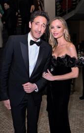 Georgina Chapman Makes Rare Adrien Brody Comment: 'He Might Giggle Me'