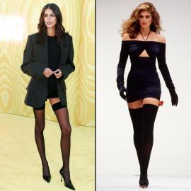 Kaia Gerber Channels Mom Cindy Crawford’s Dolce Lingerie Look