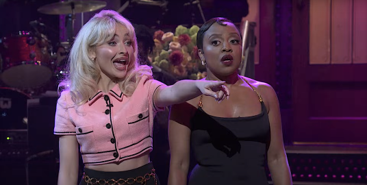 Sabrina Carpenter Interrupts ‘Saturday Night Live’ Monologue for Cameo