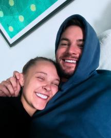 Chris Hughes Gifts JoJo Siwa a Rose Bouquet in PDA-Filled Outing