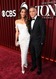 George Clooney Reacts to Being Called an 'Up-and-Comer' in Tonys Monologue