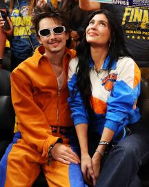 Kylie Jenner and Timothee Chalamet Have PDA at NBA Game: See Photos
