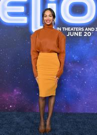 Zoe Saldana Shares How She Gets Dressed With a Full Face of Glam