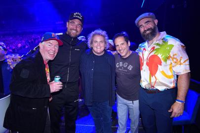 Travis and Jason Kelce Enjoy Brothers' Night Out at Big Slick KC Event
