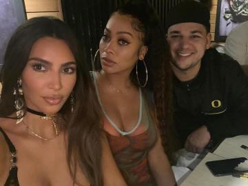 Kim Kardashian Shares Rare Photo of Brother Rob at Lala Anthony's Birthday
