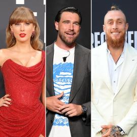 Taylor Swift, Travis Kelce and George Kittle Jam Out to ‘Love Story’