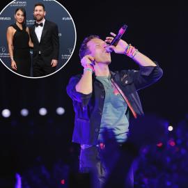 Chris Martin Sings to Lionel Messi, Wife During Latest Coldplay Kiss Cam