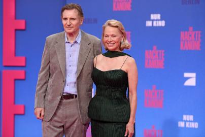 Pamela Anderson Says 'Love Is in the Air' Amid Liam Neeson Dating Rumors