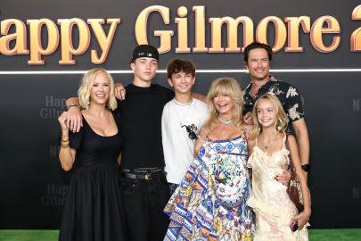 Goldie Hawn Sweetly Brings Grandkids to 'Happy Gilmore 2' Premiere