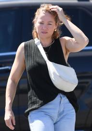 Erika Christensen Shows Off Armpit Hair While Out and About in L.A.
