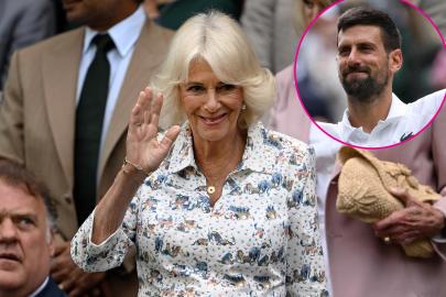 Queen Camilla Meets Novak Djokovic at Wimbledon, Watches From Royal Box