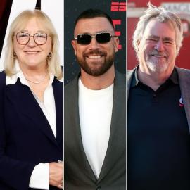 Travis Kelce Joined by Parents Donna and Ed Kelce at ‘The Kingdom’ Premiere