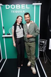 Justin Theroux and Wife Nicole Brydon Bloom Serve Up Love at US Open
