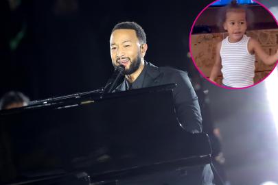 John Legend's Daughter Chants 'I Love My Daddy' While Watching Him Perform