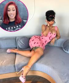 Cardi B Shows Off Red Hair as She Teases Album Cover With Courtroom Looks