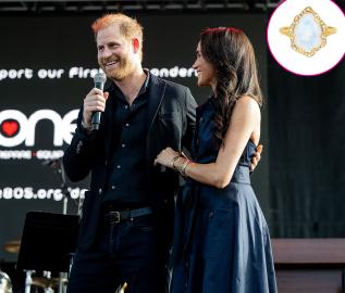Meghan Markle Wears Massive 'Queen' Ring With Stone Bringing 'Good Fortune'