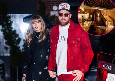 Taylor Swift and Travis Kelce Enjoy PDA-Filled Date at His Steakhouse