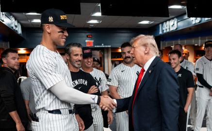 Aaron Judge Says Meeting Donald Trump Was 'Surreal,' Wants Him 'Around More'
