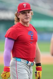 Phillies’ Harrison Bader Gifts Bat to Boy After Woman Takes Ball From Him