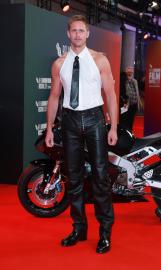Alexander Skarsgard Flaunts Muscles in Sleeveless Tank and Leather Pants