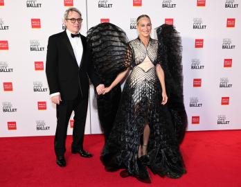 Sarah Jessica Parker Rocks Winged Gown on Red Carpet With Matthew Broderick