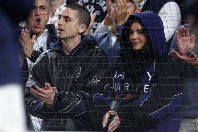 Timothee Chalamet and Kylie Jenner Enjoy Date Night at Yankees Game