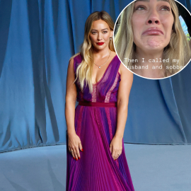 Hilary Duff Shares Crying Pic After Spilling Coffee in Balenciaga Purse Hilary Duff Shares Crying Pic After Spilling Coffee in Balenciaga Purse
