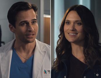 Jon Ecker's Wife Laura James Joins Him on 'Doc,' Flirts With Him in 1st Look