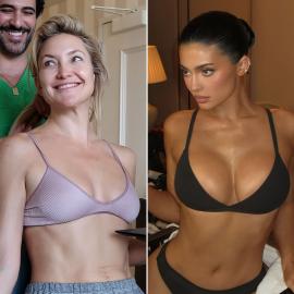 Kate Hudson Poses in a Bra and Flaunts Abs, Compares Herself to Kylie Jenner