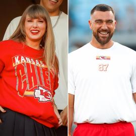 Taylor Swift Subtly Supports Fiance Travis Kelce at Chiefs vs. Raiders Game Taylor Swift Subtly Supports Fiance Travis Kelce at Chiefs vs. Raiders Game