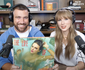 Taylor Swift References Travis Kelce's 'New Heights' Podcast on New Album