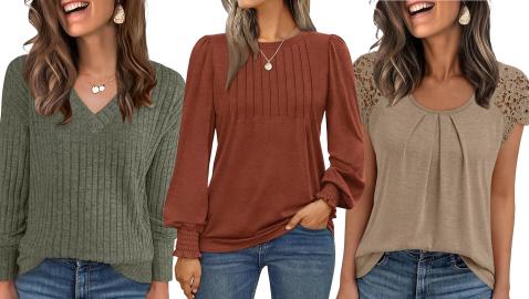 I Found 17 Flattering Fall Top Deals So You Don't Have To 
